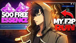 *NEW CODE* 500 FREE ESSENCE, INSANE FOR F2P! F2P RUN ON POWER OF DESTRUCTION! - Solo Leveling: Arise