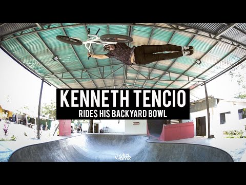 Kenneth Tencio Rides his Backyard Bowl