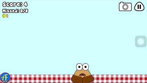 Pou Food Drop Gameplay In Landscape Mode #61