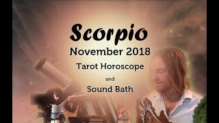 Scorpio November 2018 Tarot Horoscope Sound Bath 8 14 Hz Alpha Spectrum