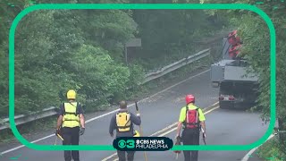 Rescue teams still searching for 2 children swept away by Bucks County flash flooding