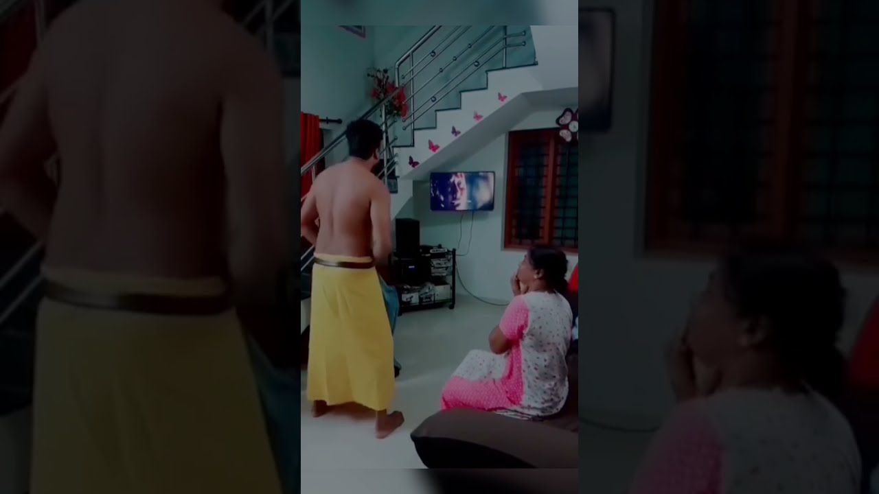 Funny Short Young Man Wearing Mother S Skirt