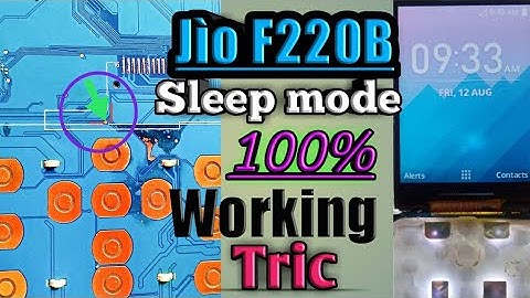 jio f220b sleep mode solution All keypad not working solution