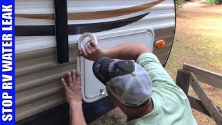 How To Recaulk RV Storage Compartment Door