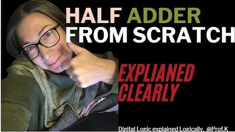How to design a Half Adder Circuit Explained Clearly Digital Logic