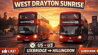 🌅 A Tale of Two Skies: West Drayton Circular via U5 & U3 | Sunrise to Sunshine screenshot 1