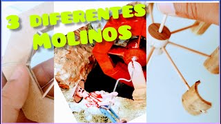 DIY. Como Hacer 3 Diferentes Molinos + Hombrecito Tutorial paso a paso