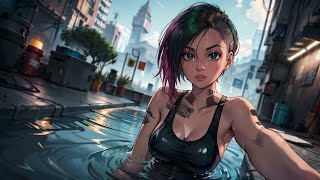 Cyberpunk 2077 | Diving in Night City | Synthwave Music