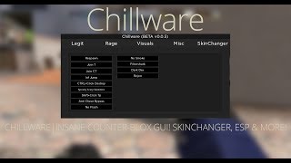 Roblox Scripts Showcase 2 Leaked Chillware Insane Counter Blox Gui Skinchanger Esp More Youtube - roblox esp v3rmillion