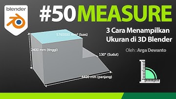 3 Cara Mudah Menampilkan Ukuran Pada Objek 3D Blender