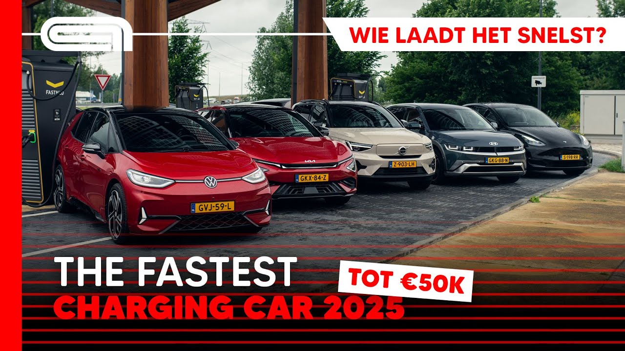 Welke ELEKTRISCHE AUTO tot €50k laadt het SNELST?