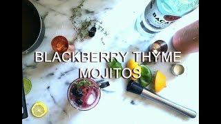 Blackberry Thyme Mojitos