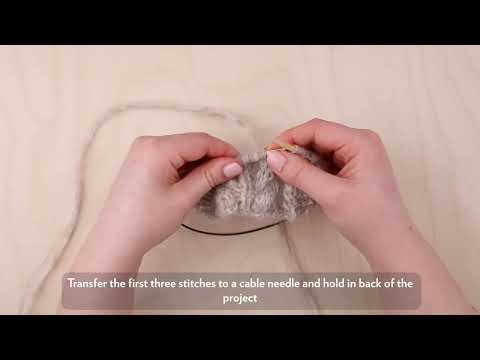 Hvordan strikke flettene på vår Kaja sweater / How to knit the cables on our Kaja sweater