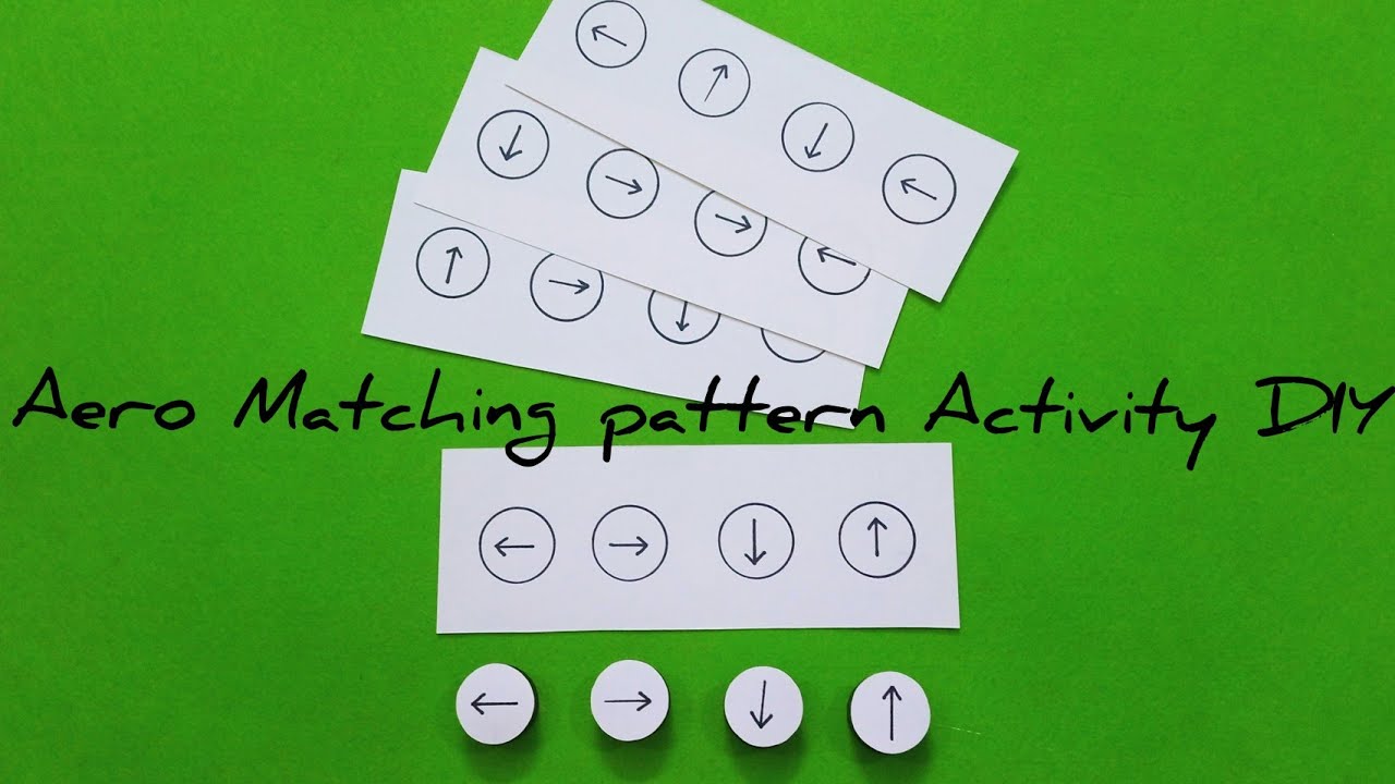 Aero Matching Pattern Activity DIY For Montessori,Pre school,Play Group ...
