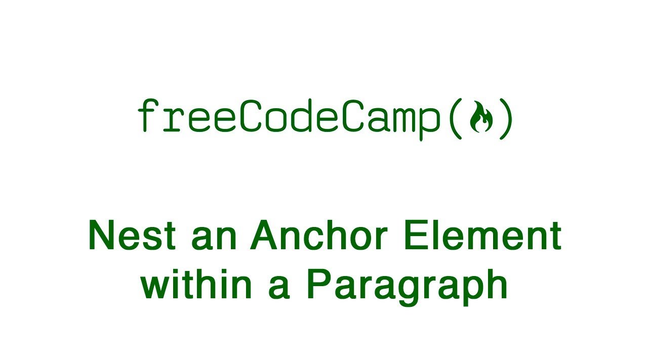 How To Nest An Anchor Element Within A Paragraph