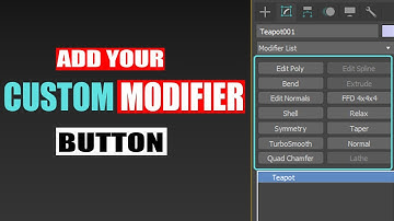 Modifier List Button For 3DsMax