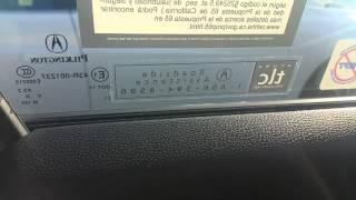 Player Profile How to call road side assistance in the Acura TLX. ms