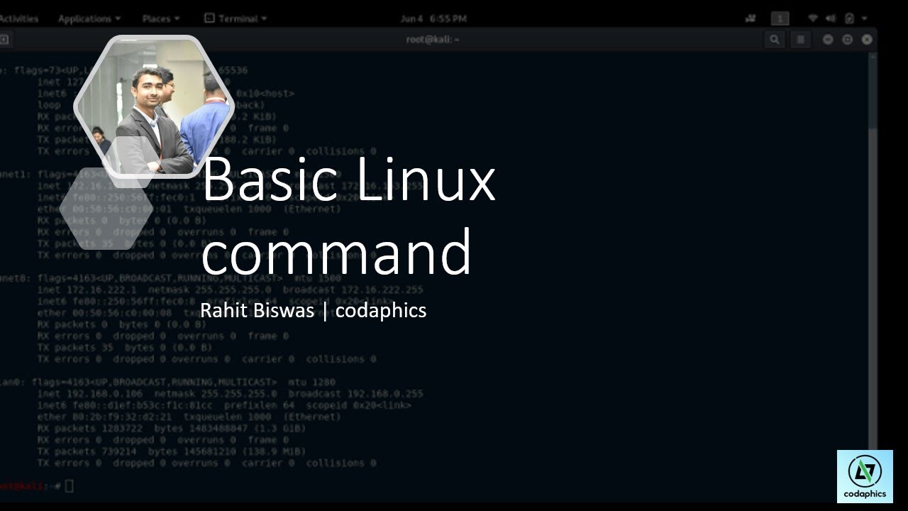 Basic linux command | kali linux | 2019 | cyber security - YouTube