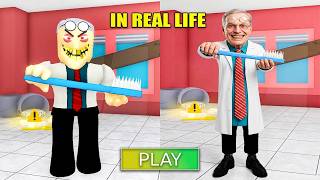 Escape Bob the Dentist in Real Life! (SCARY OBBY) - Roblox-Walkthrough-Obby #roblox