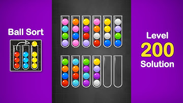 Ball Sort Puzzle Solution Level 200