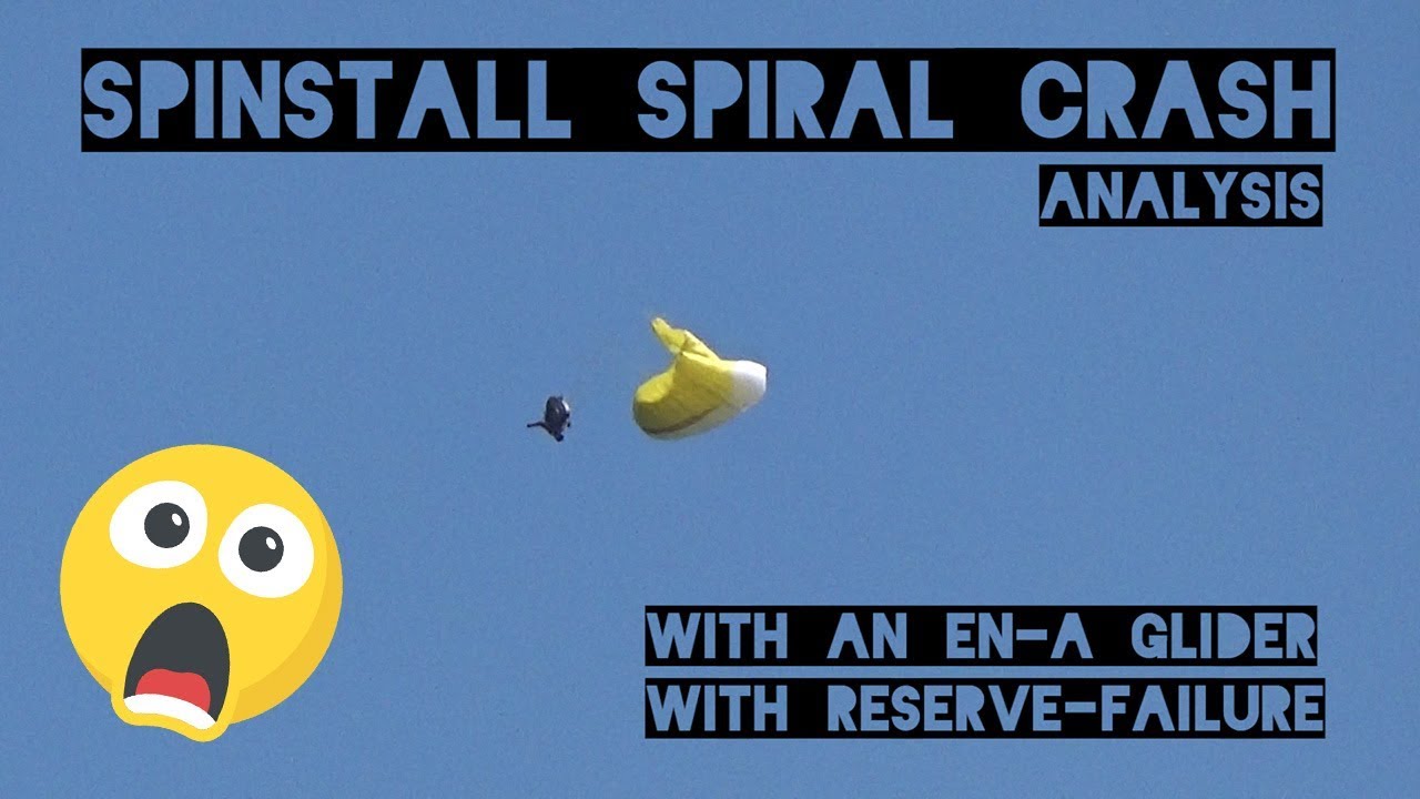 Paragliding Spin Stall Spiral Crash - with Reserve Failure - YouTube