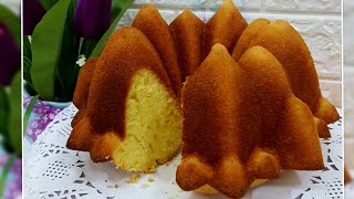 طريقة عمل كيكة البرتقال الهشة  والبسيطة مواد متوفرة بكل بيت    Orange cake