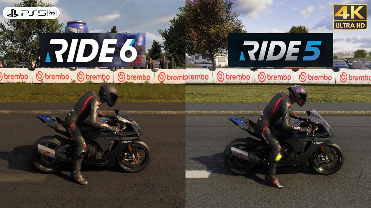 RIDE 6 VS RIDE 5 | Yamaha R1M Akrapovic Comparation [4K PS5 Pro] - YouTube