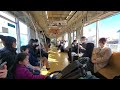 Riding the Tokyo line to Shinjuku.