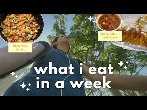 .·:*¨uni vlog 🍪: realistic what I eat in a week as a student (who’s tired + not a good cook)¨*:·.