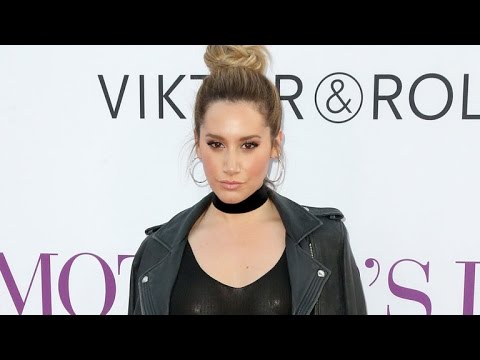 Ashley Tisdale Suffers Nipple Cover Wardrobe Malfunction at 'Mother's Day' Premiere