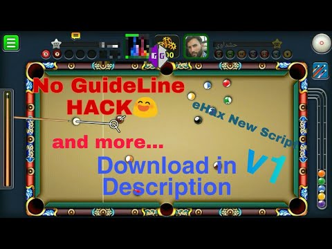 8 Ball Pool HACK | GameGuardian script v1 (NO ROOT) no GuideLine HACK!