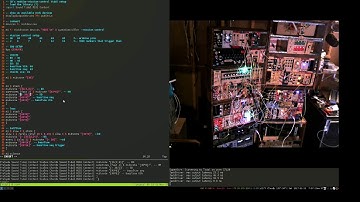 Live coding with Tidal sequencing DIY modular synthesizer