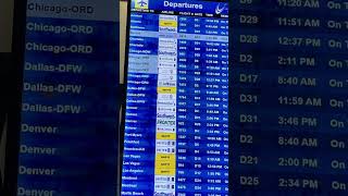 Departures at DTW