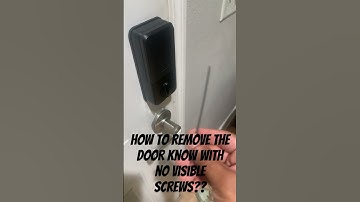 How to remove the door knob without visible screws?? #diy #subscribe #diyproject #home #shorts