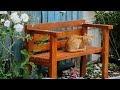 Simple! Use old wood to make a lovely and neat garden bench. 旧木头做的高颜值花园长椅，超级简单！