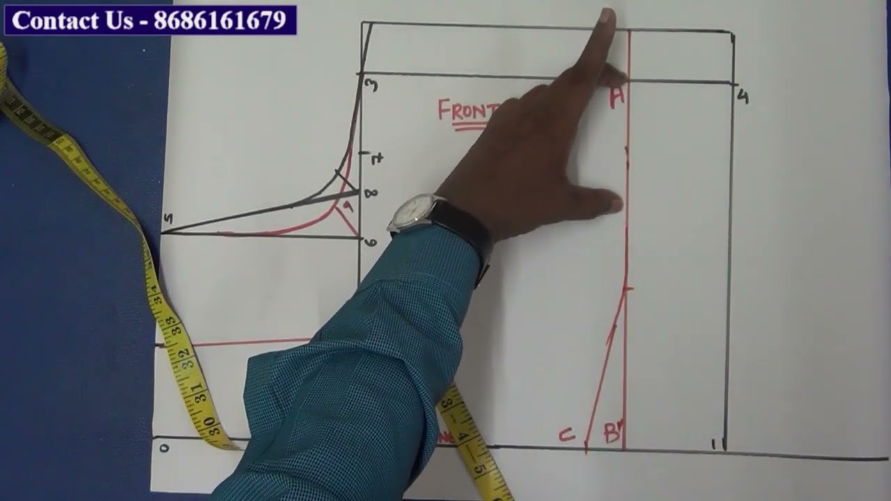 मोठ्या मापाची टू पीस कटोरी ब्लाउजचे संपूर्ण कटिंग || Two piece Katori Blouse