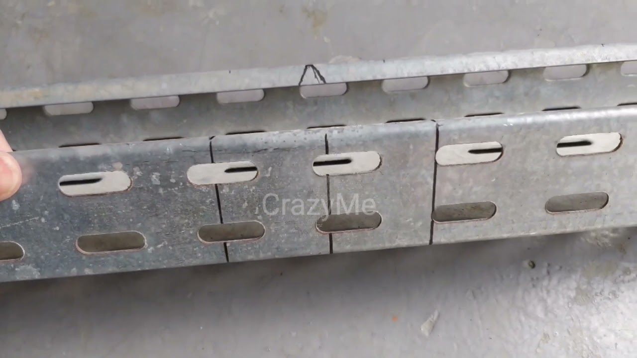 How to make 90°degree (45°x2) Cable trays/Trunking (100mm X 50mm) Practical tutorial 1