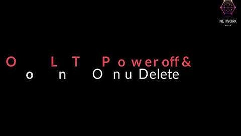 Unknown Onu Offline onu remove Bdcom OLT