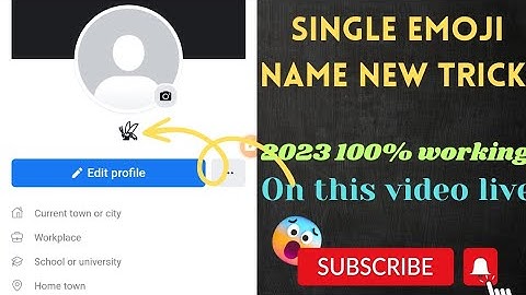 How To Make Emoji Name Facebook Account New Trick 2023 | Create Unique Name Facebook Account 2023