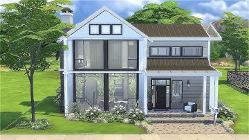 The Sims 4 | NewCrest MODERN FAMILY HOUSE | NO CC | Stop Motion build