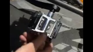 How to Undo tight bike pedals Get push bike pedal off. Remove refit change stubborn frozen seized