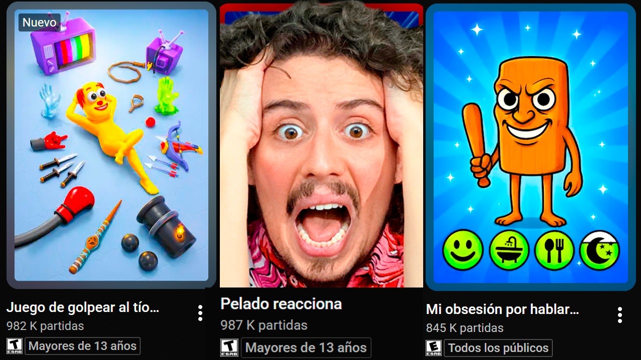 YOUTUBE TIENE JUEGUITOS (Y SON HORRIBLES 🤮)