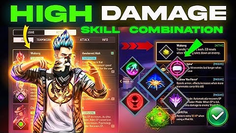 HIGH DAMAGE BR RANK COMBINATION | Best Character Skill For Br Rank | Br Rank Best Character Skill