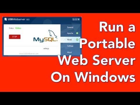 02 - Setup a portable USB Web Server for PHP and mySQL