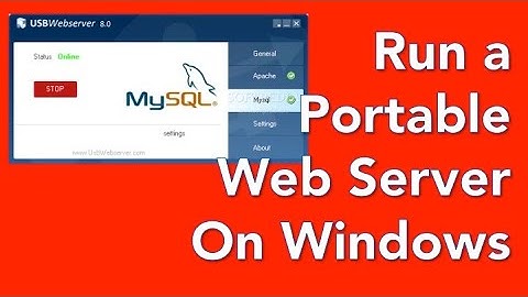02 - Setup a portable USB Web Server for PHP and mySQL