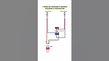 "2 Wire AC Proximity Sensor with Contactor" #shorts #bitcircuit06 #viral #trending