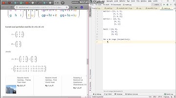 Menghitung perkalian matriks dengan menggunakan bahasa pemrograman python dan flowchart part1