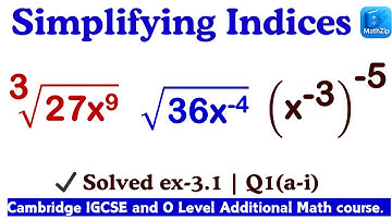 Simplifying Indices |  Cambridge IGCSE & O Level Math