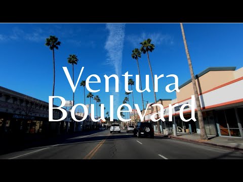Ventura Blvd - Studio City to Sherman Oaks - LOS ANGELES [4K]