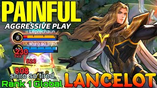 Painful DMG Lancelot Aggressive Gameplay - Top 1 Global Lancelot by shíro so tired. - Mobile Legends screenshot 3